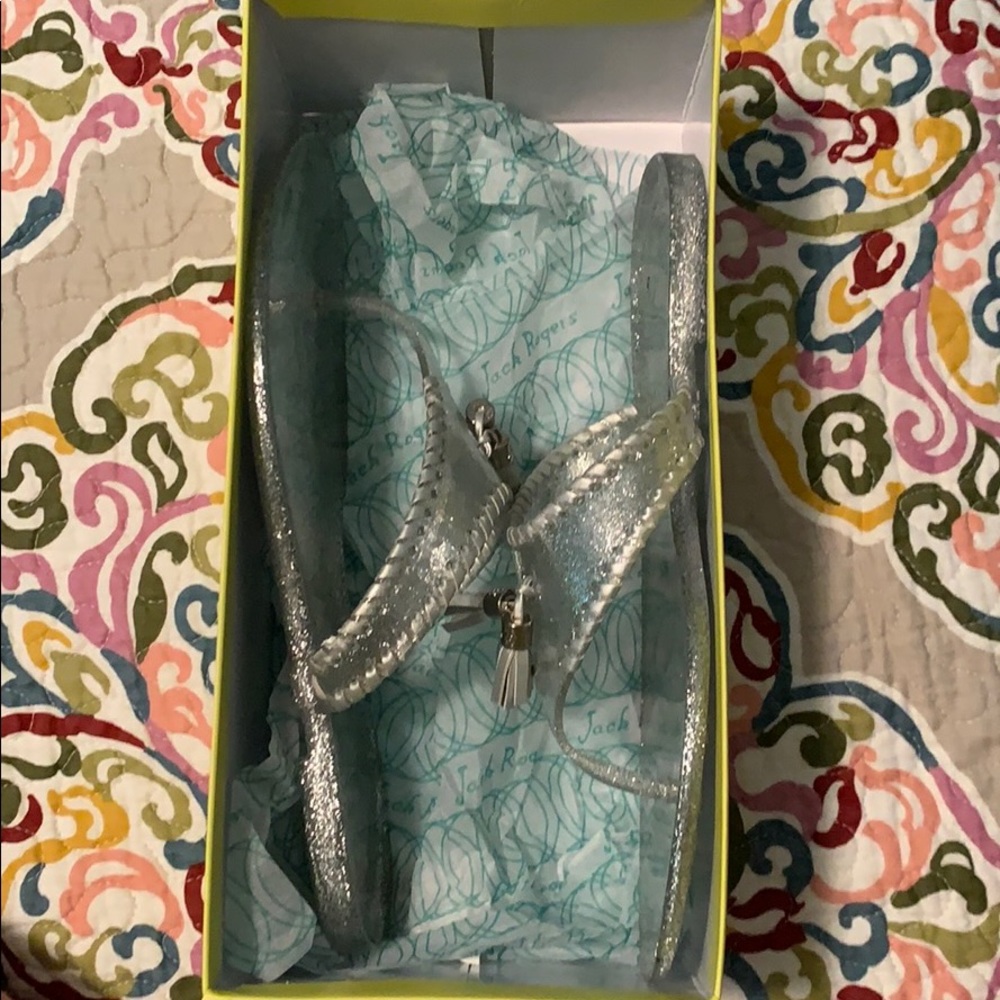 Jelly Silver Jack Roger Sandals